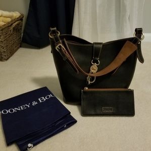 Dooney and Bourke Logo Lock Bucket Bag w/ Accessor